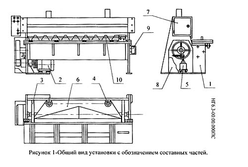 НГ-6,3 Складні частини гильотинных ножниц